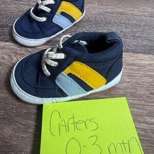 Carter's Blue and Yellow Kids Sneakers